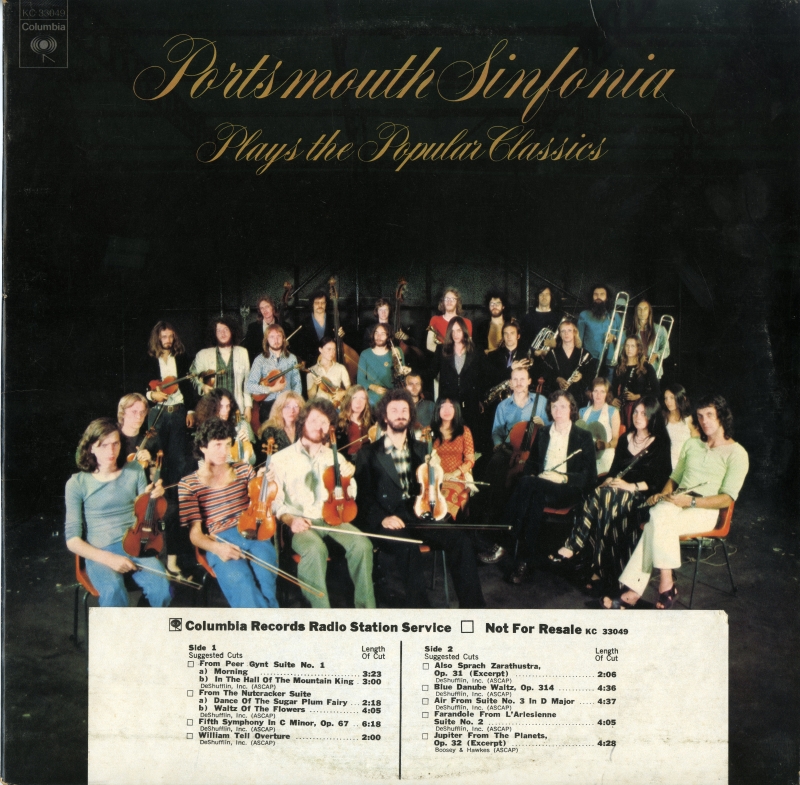 Portsmouth Sinfoniaの『Plays The Popular Classics』ジャケット表